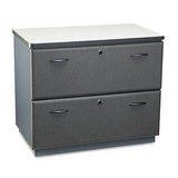 Series A Two-Drawer Lateral File, White Nebula/Slate Gray, 36Wx21Dx29-7/8H