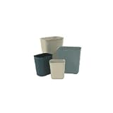 2541BEI - Beige Fire-Resistant Fiberglass Wastebasket - 3-1/2-Gallon