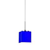Buy American Fluorescent GEPLBUSN Geo 5-1.3 Watt LED Pendant, Satin Nickel with Blue... by American Fluorescent