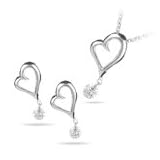 1 5 Ct Diamonds Jewelry Set in 14K White Gold