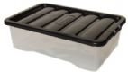 Pack of 5 32lt underbed boxes and lids