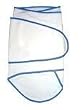 Miracle Blanket - White with Blue Trim