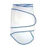 Miracle Blanket - White with Blue Trim by Miracle Blanket