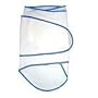 Miracle Blanket - White with Blue Trim