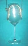 Wine Glass Necklace, Classic with Colored Cord, Copper Coated Steel.