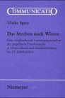cover of Ulrike Spree: Das Streben nach Wissen (2000)