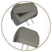 VizuaLogic Headrest Security Covers - GRAPHITE LEATHER