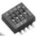 DHS4C, Switch DIP Off ON SPST 4 Flush Slide 0.1A 6VDC Gull Wing 1.27mm SMD T/R (10 Items)