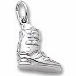 Ski Boot Charm - Sterling Silver
