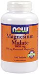 Magnesium Malate by NOW Foods - Minerals (150 mg - 180 Tablets)