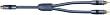 Acoustic Research AP040 Y Adaptor RCA female to 2 RCA male molded connectors