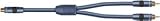 Acoustic Research AP040 Y Adaptor RCA female to 2 RCA male molded connectors