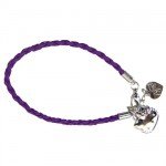 Bracelet tressé Victoria Couture Hello Kitty violet