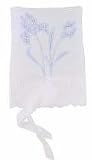 Hand embroidered French blue lavender sachet bag:Lavender,Mimosa,Poppy, Sampler,Iris