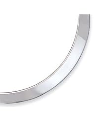 Sterling Silver Polished 4-7mm Graduated Neck Collar