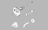 Delta Faucet RP29405 1500 to 1700 Series Conversion Kit, Chrome