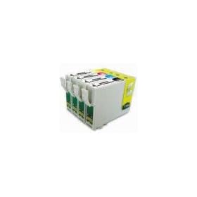Epson Compatible Full set of T0715 (T0711-T0714) Multipack - Black/Cyan/Magenta/Yellow Ink Cartridges for Epson Stylus D120, D78, D92, DX4000, DX4400, DX4450, DX5000, DX6000, DX6050, DX7000F, DX7400, DX7450, DX8400, DX8450, DX9400, B40W, BX300F, BX310FN, BX600FW, BX610FW, S21 , SX115 , SX200, SX205, SX215, SX218, SX400, SX405, SX415, SX515W, SX600FW , SX610FW by Eagle
