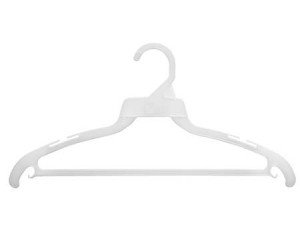 Plastic Suit Notch Hangers White Box of 500