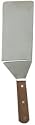 New Extra-Large, 16-Inch Long, Grill Spatula, Turner Spatula, Barbecue BBQ Spatula, w/Cutting Edge, Solid Stainless Steel, Riveted Smooth Wood Handle, Commercial Grade
