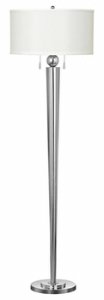 Messina Polished Steel Double Pull Floor Lamp On Sale