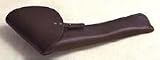 Oklahoma Leather Cavalry Style Flap Holster Left Side For Right Hand Draw Color Black
