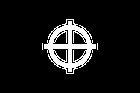 Celtic Cross Black Flag Clear Acrylic Fridge Magnet 2.75 inches x 2 inches
