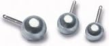 Blomdahl Natural Titanium Earrings - Pearl Light Grey