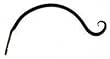 24 in. Curved Hanger Black