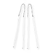 Sardelli - 14kt White Gold Polished Thread Of Gold Tube Earrings