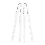 Sardelli - 14kt White Gold Polished Thread Of Gold Tube Earrings - B000IZU23C