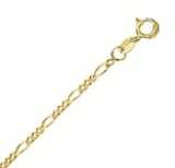 14k Yellow Gold 20 Inch X 1.9 mm Figaro Chain Necklace - O Ring Clasp