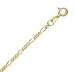 14k Yellow Gold 13 Inch X 1.9 mm Figaro Chain Necklace - O Ring Clasp