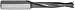 Magnate 1026 Metric Boring Bits, 10mm Shank x 77mm Brad Point - Right Hand Rotation