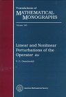 Linear and Nonlinear Perturbations of the Operator Div (Translations of Mathematical Monographs)