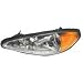 Left Driver Side Headlight Headlamp 99-05 Pontiac Grand Am Grandam 99 00 01 02 03 04 05 1999 2000 2001 2002 2003 2004 2005 Head Light Lamp Lights Lamps