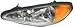 Left Driver Side Headlight Headlamp 99-05 Pontiac Grand Am Grandam 99 00 01 02 03 04 05 1999 2000 2001 2002 2003 2004 2005 Head Light Lamp Lights Lamps Image