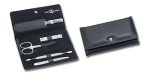 Henckels Twinox Manicure Set Nappa Z Comp. 5 Pieces- Combs- Nail Cleaner- Tweezers- File- Di