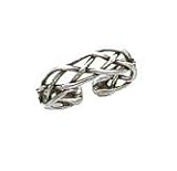 Celtic Knot - Sterling Silver Antiqued Toe Ring