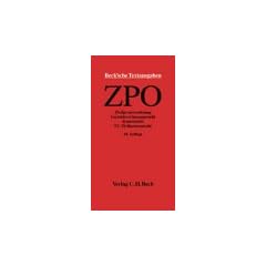 Zivilproze�ordnung ( ZPO): Gerichtsverfassungsrecht / Kostenrecht. Internationales und EU-Zivilproze�recht. Stand: 23. April 2003