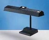 Electrix Illumination 2066-BK Extra Bright Fluorescent Gooseneck Desk Lamp, 14h, Lexan Shade, Matte Black