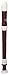 Musical Instruments : Yamaha Simulated Rosewood 300-Series 3-Piece C-Soprano Recorder