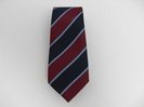 School Tie Burgundy, Navy & Light Blue Stripes