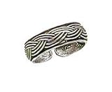 Celtic Knot Basket Weaved Antiqued Toe Ring