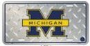 Michigan Wolverines License Plate (Diamond Plate)