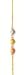 14kt Tri-Color Gold Heart Anklet