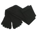 Cotton Socks Over the Knee Feelmax Basic Toe Socks Solid Black Ladies Shoe size 5 - 10