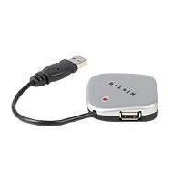 4PORT USB 2.0 Ultra Mini Hub Silver