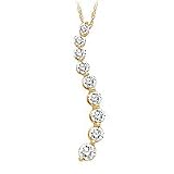 10kt. Yellow Gold, 1 ct. tw. Diamond Journey Pendant