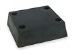 Industrial Grade 2MYR1 Dock Bumper, Rubber, 13x12In, Yellow Faced