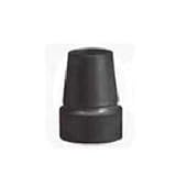 Drive Medical Replacement Forearm 7/8 Inches Crutch Tips, Black - 1 Pair